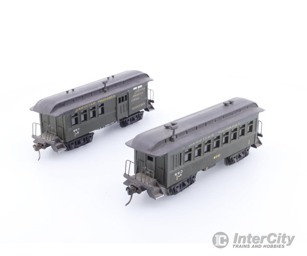 JPB Enterprises OLDTIMER HO Brass 2 Pair Old Timer Coaches Painted Canadian National (CN) 5 & 6 Passenger Cars