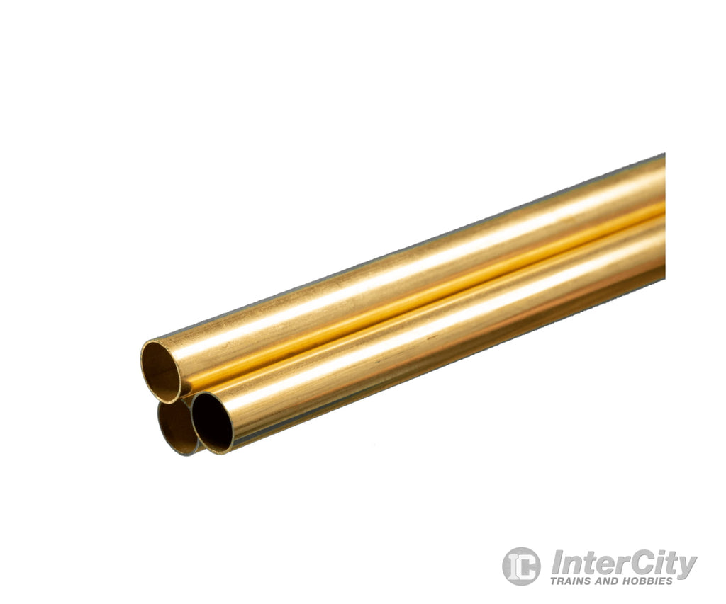 K&S Metals 1153 3/8 Od Round Brass Tube (3/Pk) & Metal