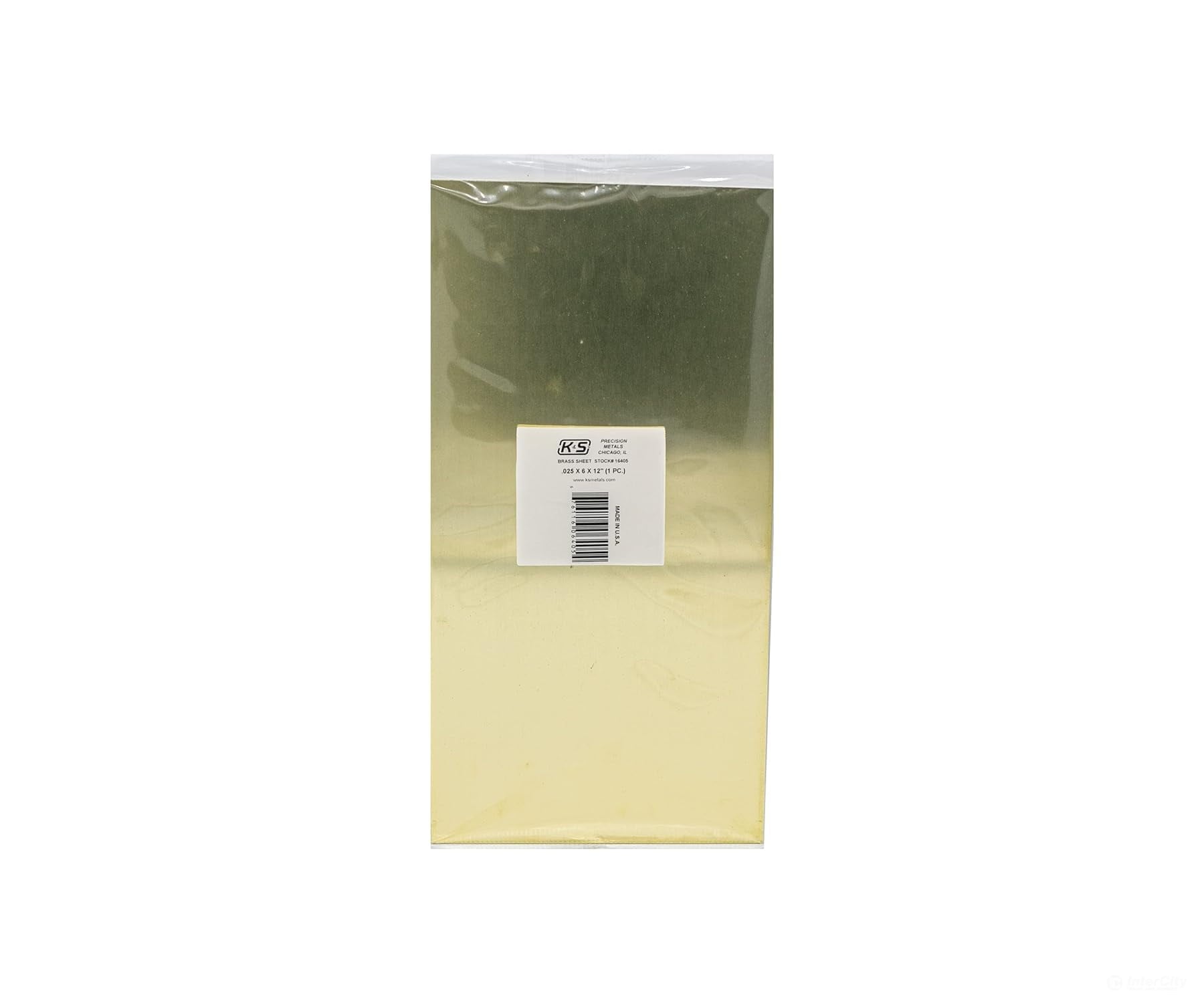 K&S Metals 16405 .020X6X12(Fs-20) Brass Sheet (1/Pk) & Metal