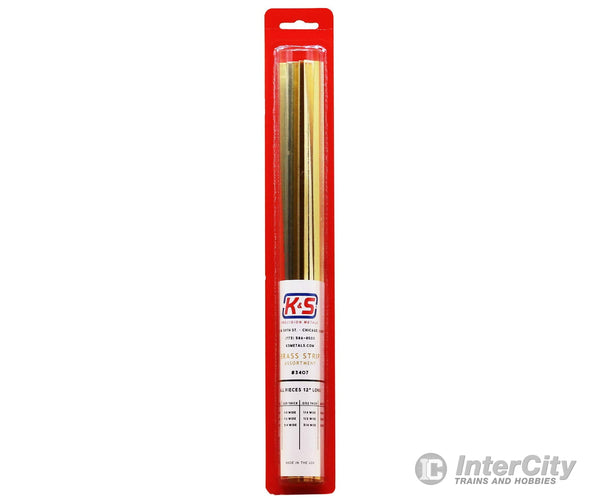 K&S Metals 3407 Brass Strips .016/.025/.032/.064 Thick: 1/4 1/2 3/4 & Metal