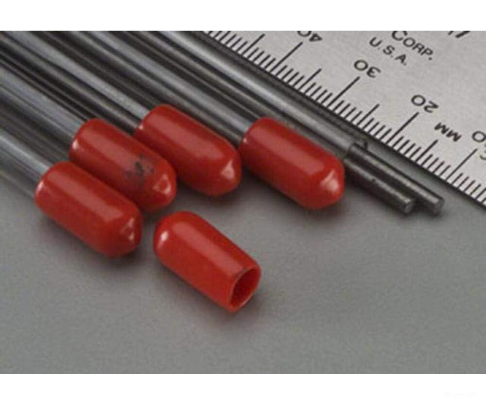K&S Metals 506 3/32 Steel Music Wire (2Pc/Tube; 5Tube/Pk) Brass & Metal