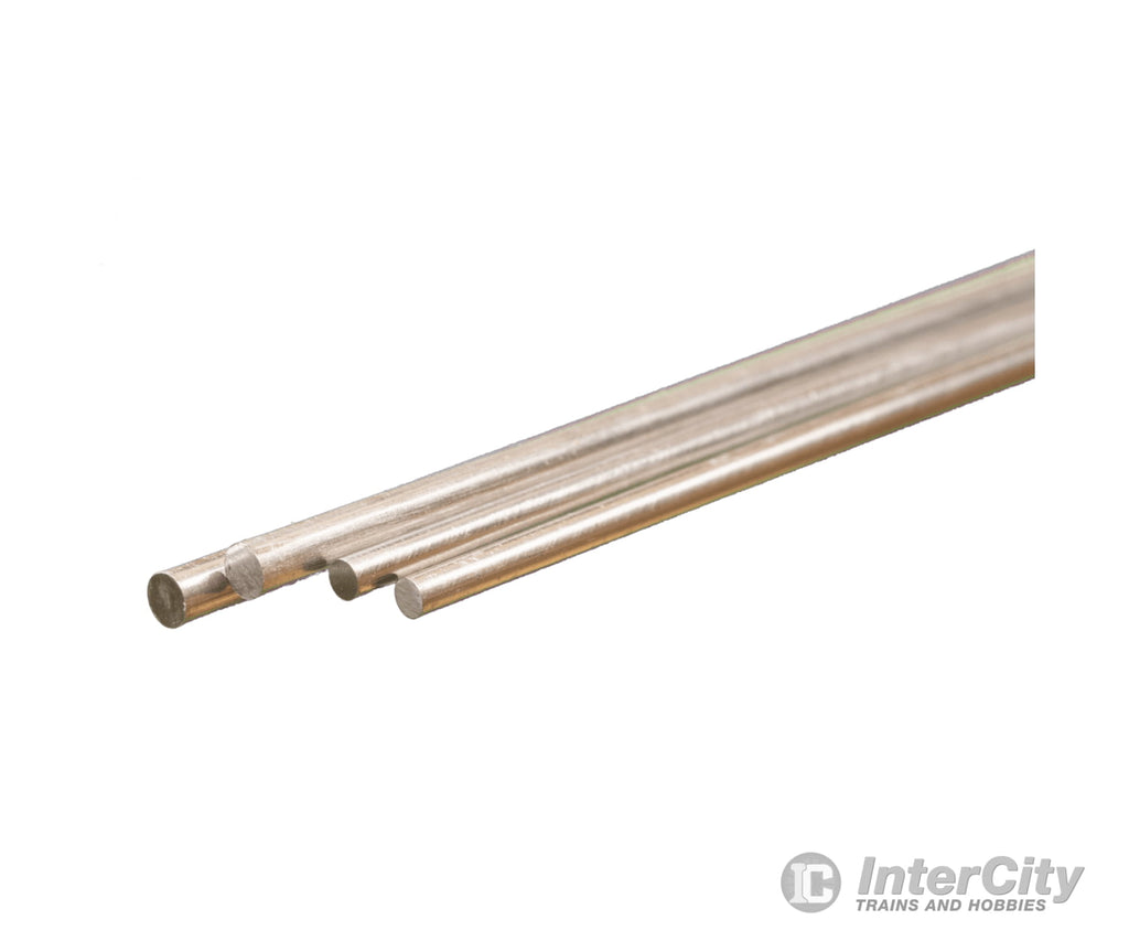 K&S Metals 5070 Alum. Rod 3/32 & 1/8 Bendable (2 Each) Brass Metal