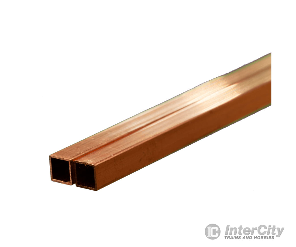 K&S Metals 5091 3/16 Sq. Copper Tube - 12 (2Pcs) Brass & Metal