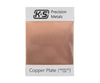 K&S Metals 6602 .050 Thick 5X7 Copper Etching Plates Brass & Metal
