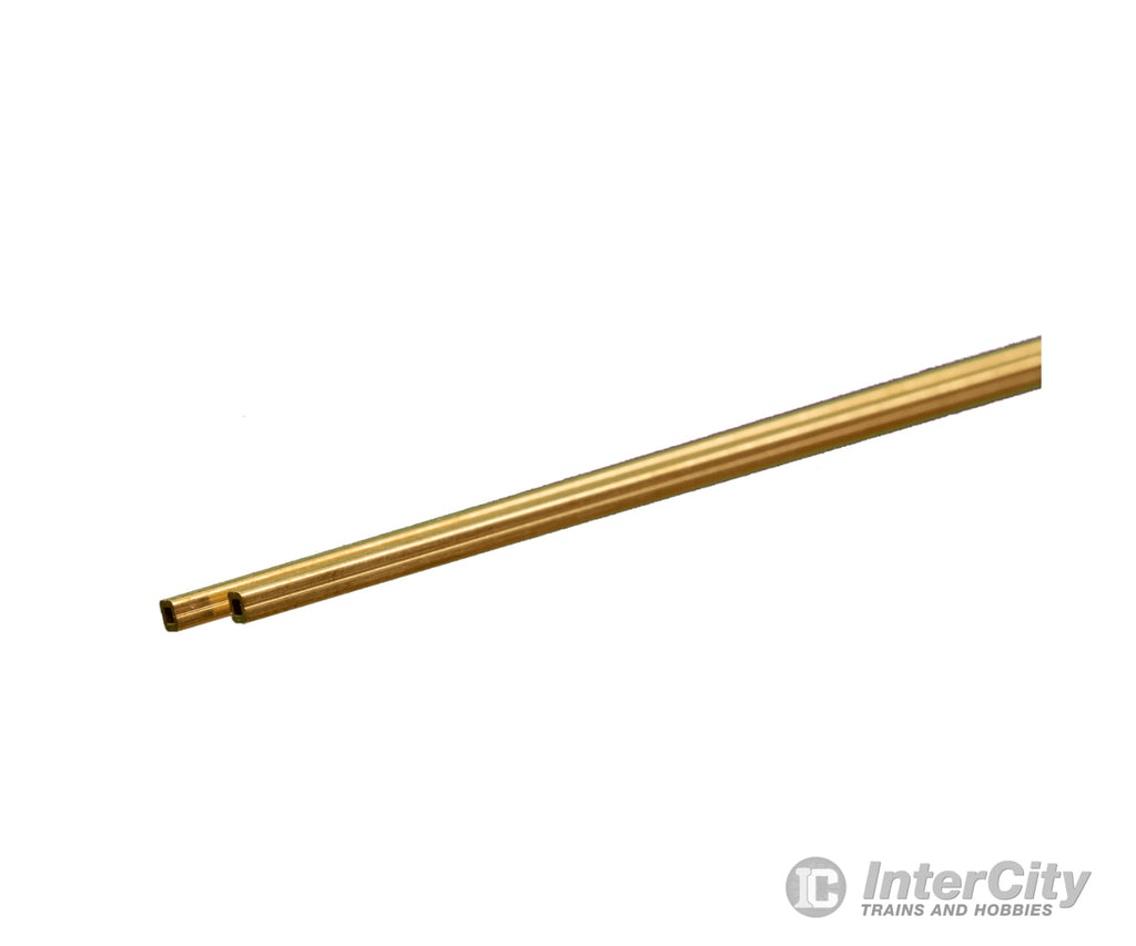 K&S Metals 8149 1/16 Od Square Brass Tube (2Pcs/Card) & Metal