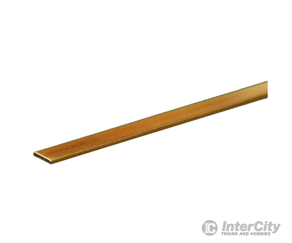 K&S Metals 8240 .032 X 1/4 Brass Strip (1Pc/Card) & Metal