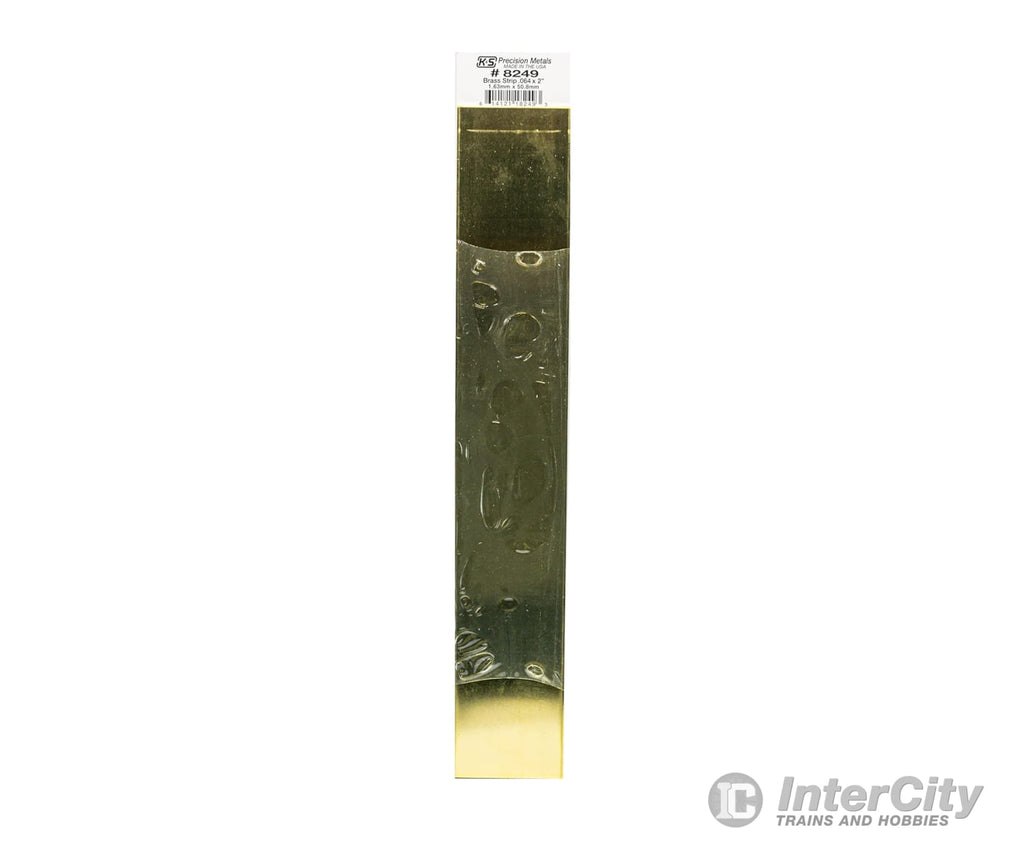 K&S Metals 8249 .064 X 2 Brass Strip (1Pc/Card) & Metal