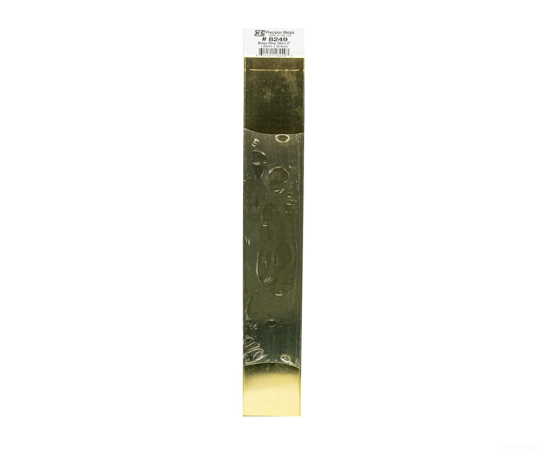 K&S Metals 8249 .064 X 2 Brass Strip (1Pc/Card) & Metal