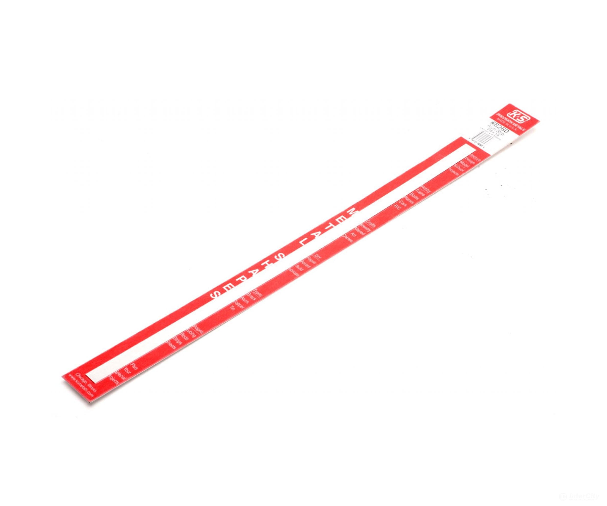 K&S Metals 8280 .016 X .375W 12 Long Aluminum Strip (1Pcs/Pk) Brass & Metal