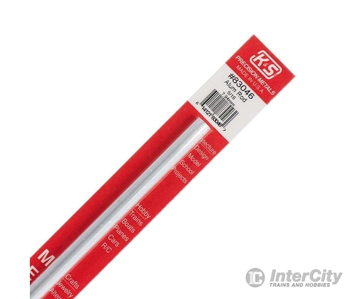 K&S Metals 83046 5/16 Aluminum Rod (1/Pk) Brass & Metal