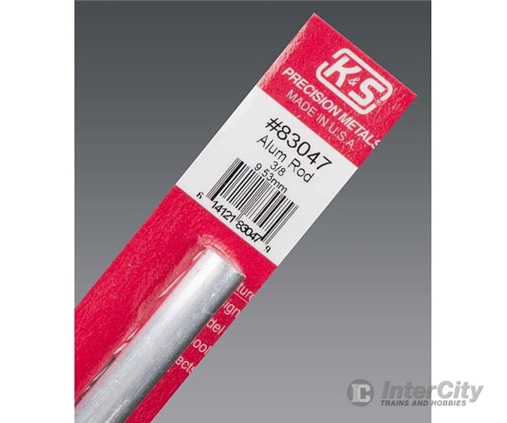 K&S Metals 83047 3/8 Aluminum Rod (1/Pk) Brass & Metal