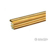 K&S Metals 9736 Brass Strips .093X1/4X36 (4/Pk) & Metal