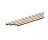 K&S Metals 9801 Rnd Aluminum Tube 2Mm Od X .45Mm Wall 4/Crd Brass & Metal
