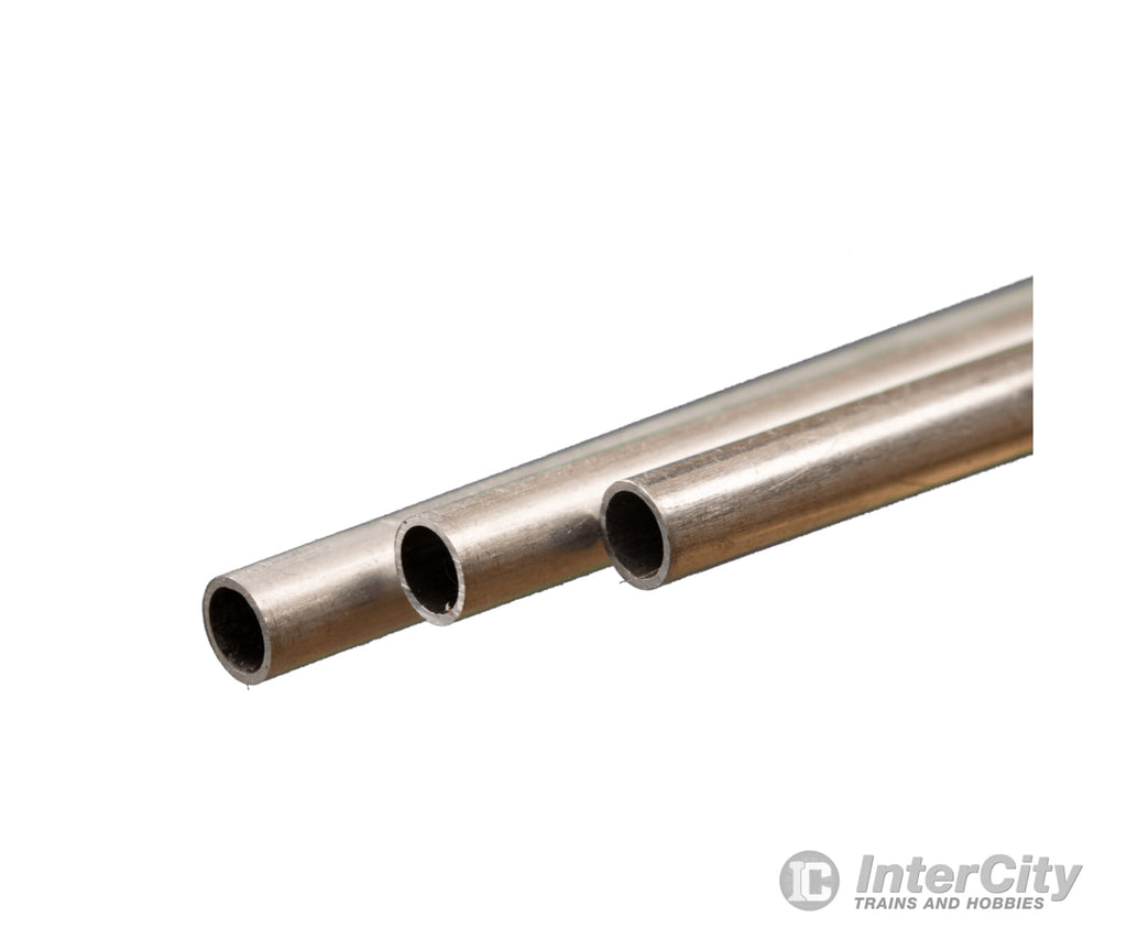 K&S Metals 9804 Rnd Aluminum Tube 5Mm Od X .45Mm Wall 3/Crd Brass & Metal