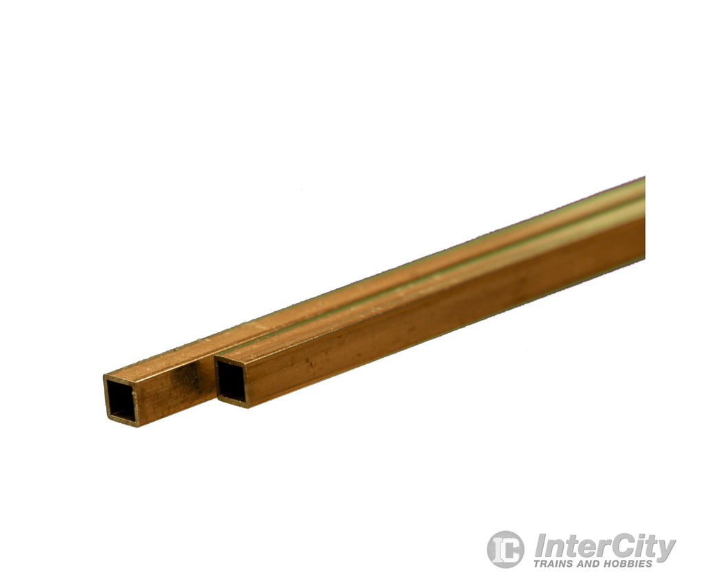 K&S Metals 9852 Square Brass Tube 4Mm X .45Mm Wall 2/Card & Metal