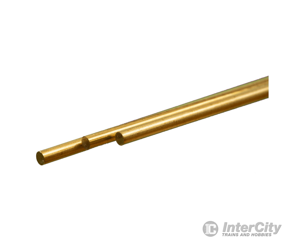 K&S Metals 9865 Round Brass Rod 3Mm Diameter - 3/Card & Metal