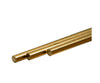 K&S Metals 9867 Round Brass Rod 4Mm Diameter - 3/Card & Metal