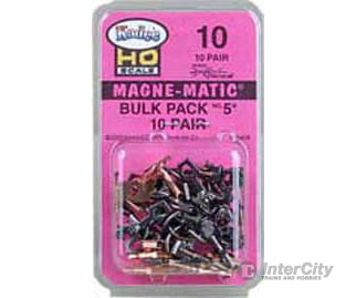 Kadee 10 #10 Bulk Pack No.5(R) Knuckle Couplers -- No Draft Gear Boxes - 10 Pairs - Default Title (CH-380-10)
