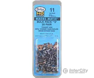 Kadee 11 #11 Bulk Pack No.5(R) Knuckle Couplers -- No Draft Gear Boxes - 20 Pairs - Default Title (IC-380-11)
