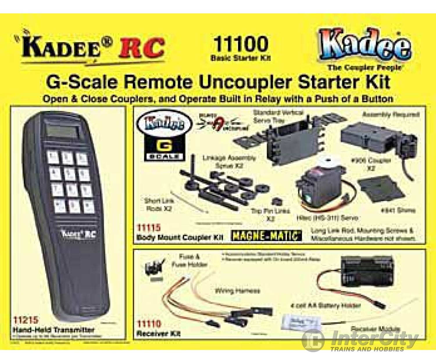 Kadee 11100 Basic Starter Kit - Kadee(R) Rc Remote Uncoupling System Couplers & Trucks