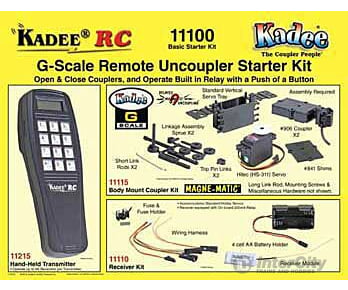 Kadee 11100 Basic Starter Kit - Kadee(R) Rc Remote Uncoupling System Couplers & Trucks