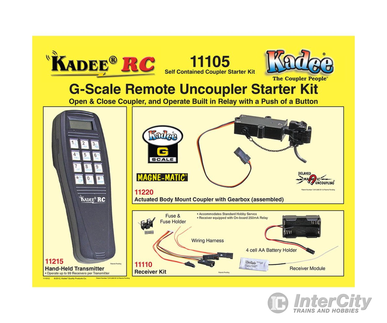Kadee 11105 Self Contained Coupler Starter Kit - Kadee(R) Rc Remote Uncoupling System Couplers &