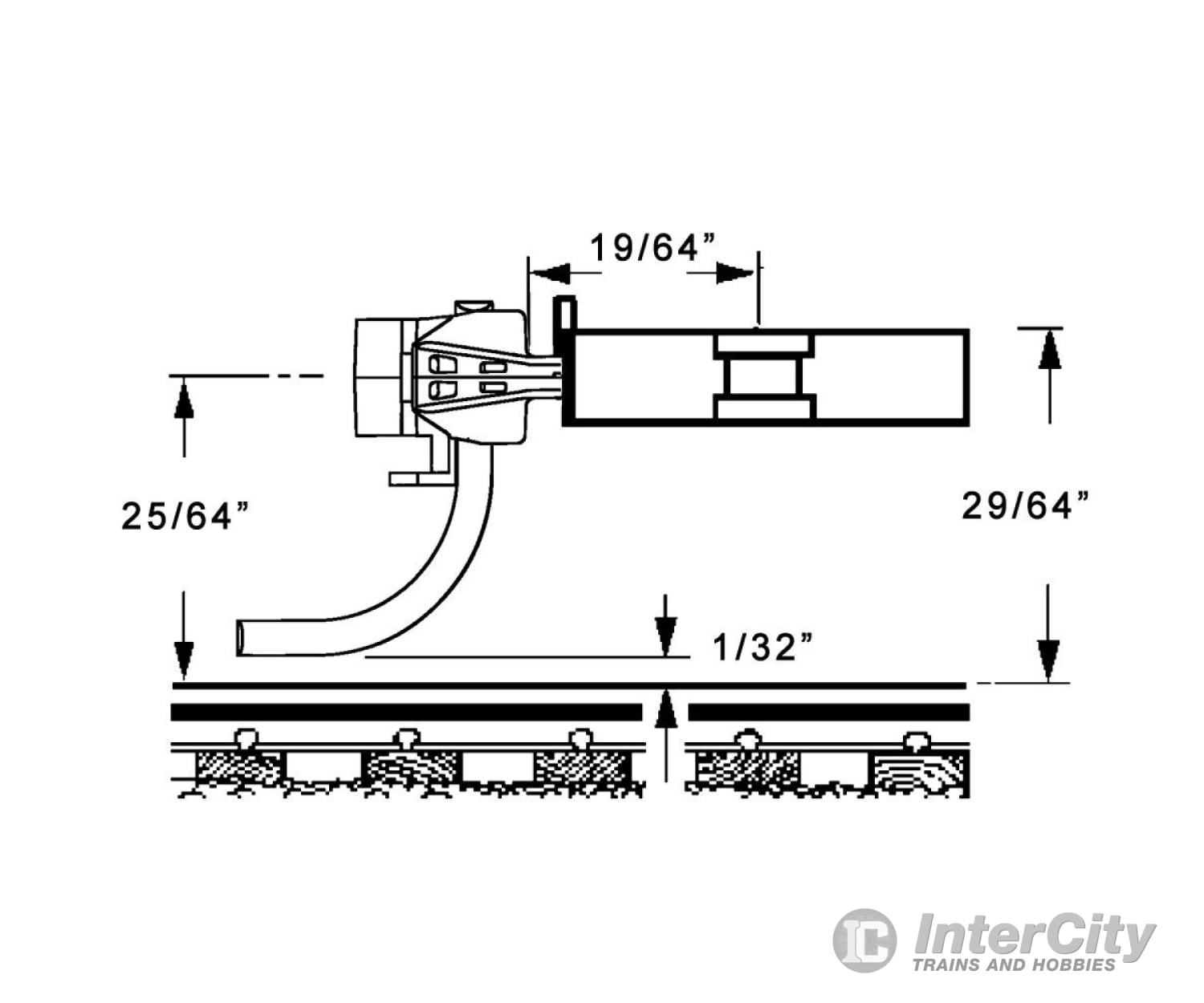 Kadee 120 Ho Scale Sbe Bottom Shelf Whisker® Metal Couplers With Gearboxes - Medium (9/32’)