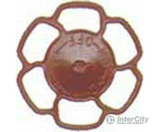 Kadee 2034 Champion Peacock Type Brake Wheels pkg(8) -- Red Oxide - Default Title (IC-380-2034)