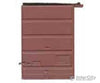 Kadee 2241 7' Five-Panel Box Car Door w/Low Tack Board pkg(2) -- Box Car Red - Default Title (IC-380-2241)