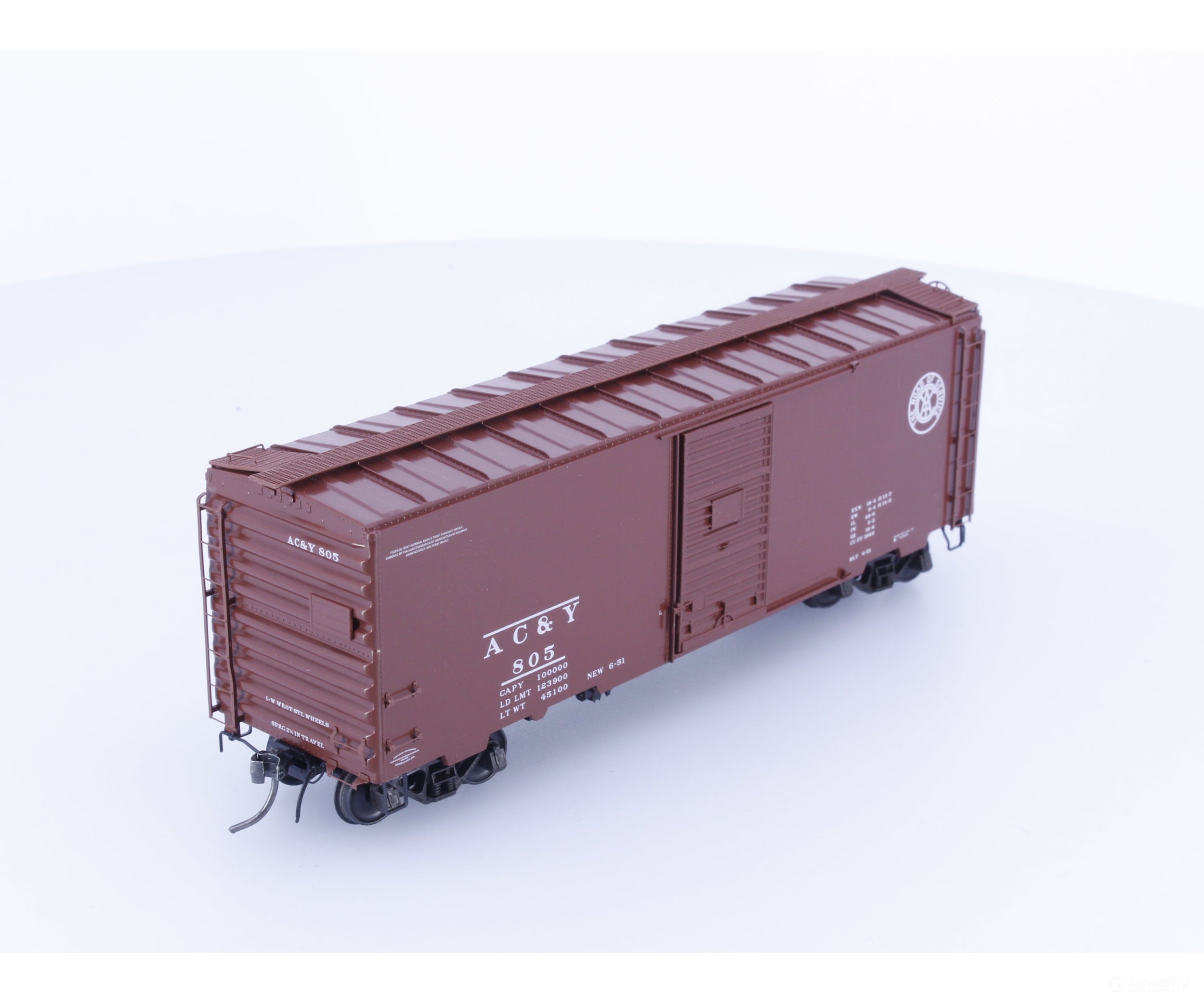 Kadee 4098 HO 40’ Single Door Box Car Akron Canton & Youngstown (AC&Y) 805 - Freight Cars
