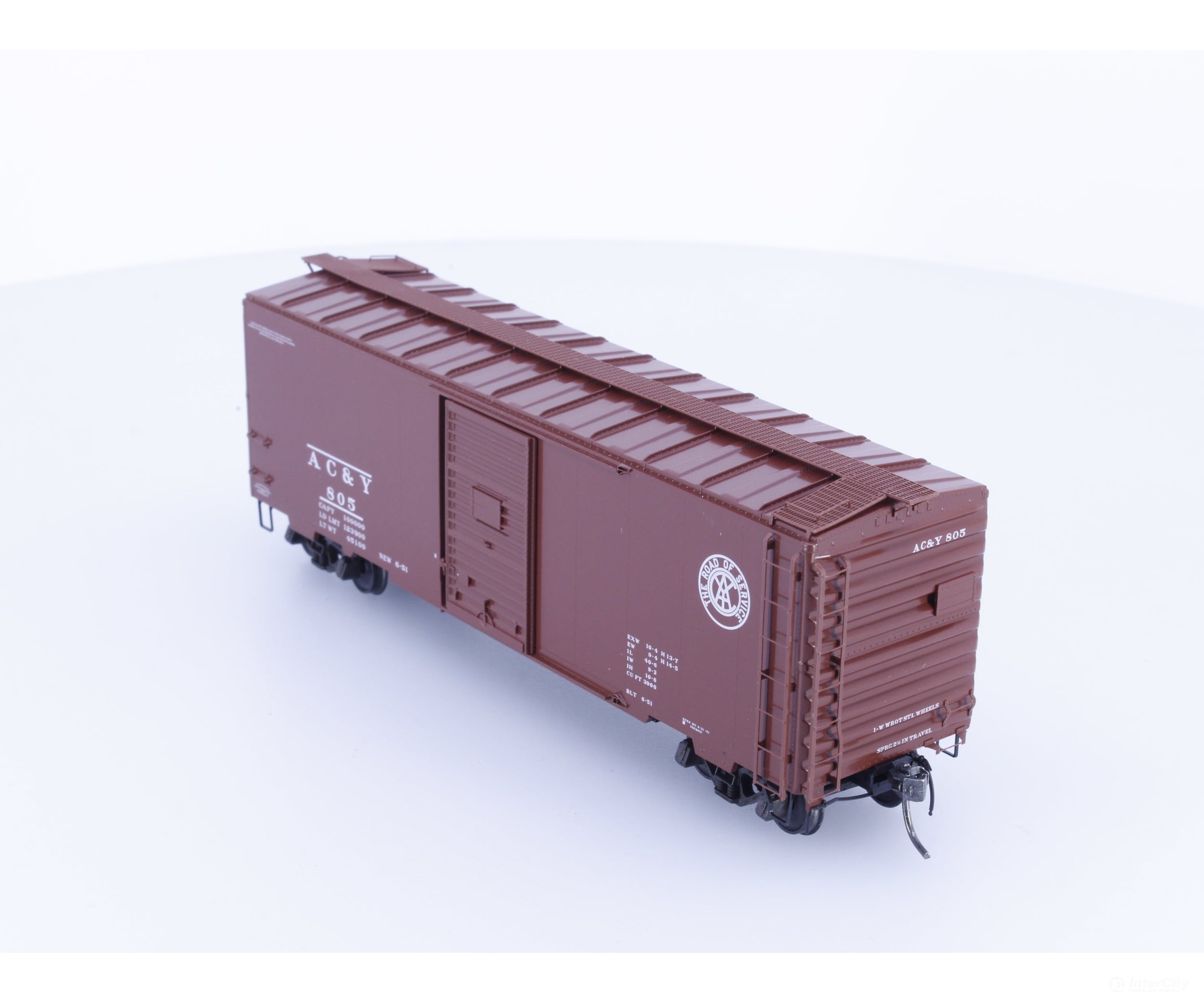 Kadee 4098 HO 40’ Single Door Box Car Akron Canton & Youngstown (AC&Y) 805 - Freight Cars