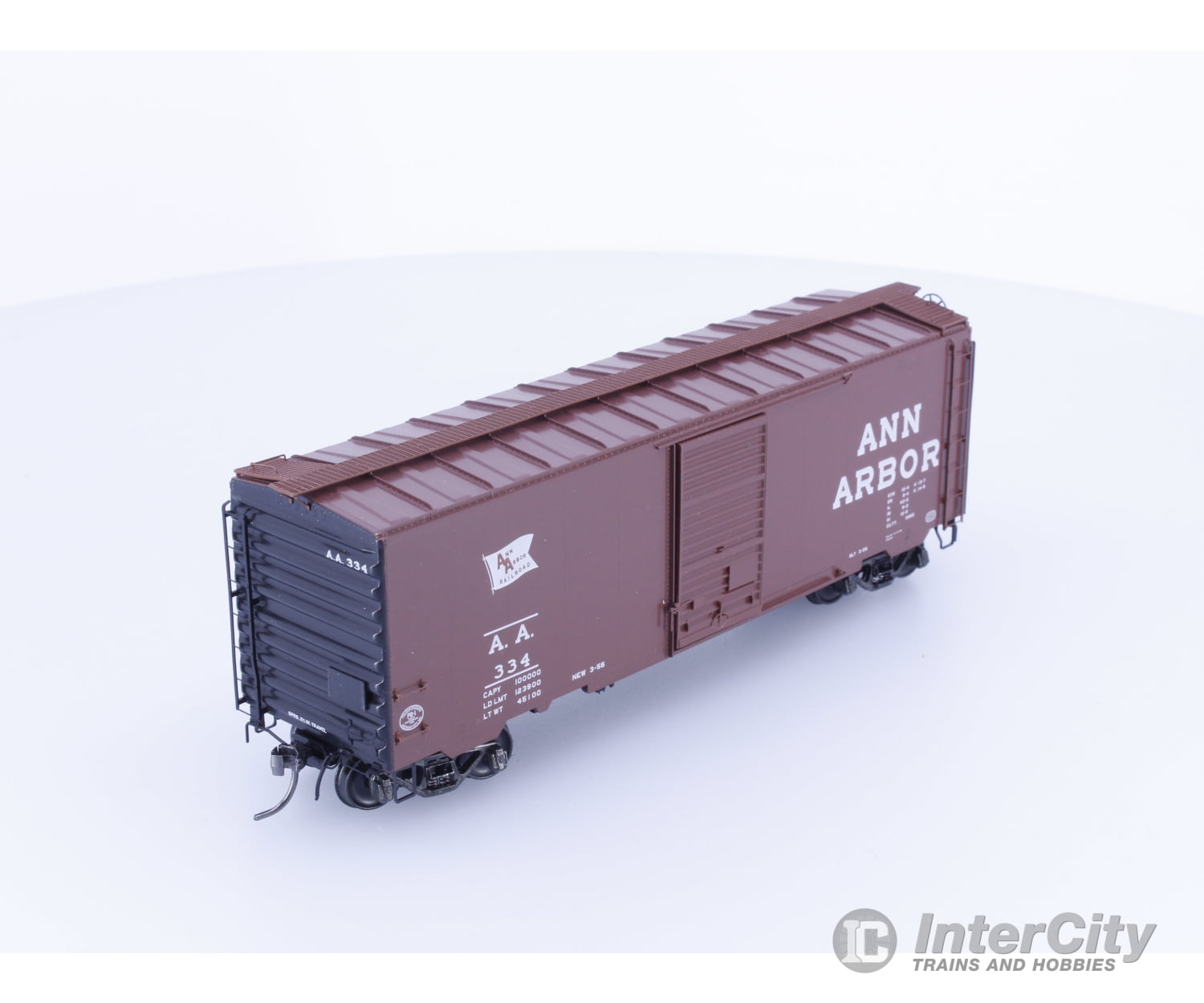 Kadee 4514 HO 40’ PS-1 Boxcar 8’ Door Ann Arbor 334 Freight Cars