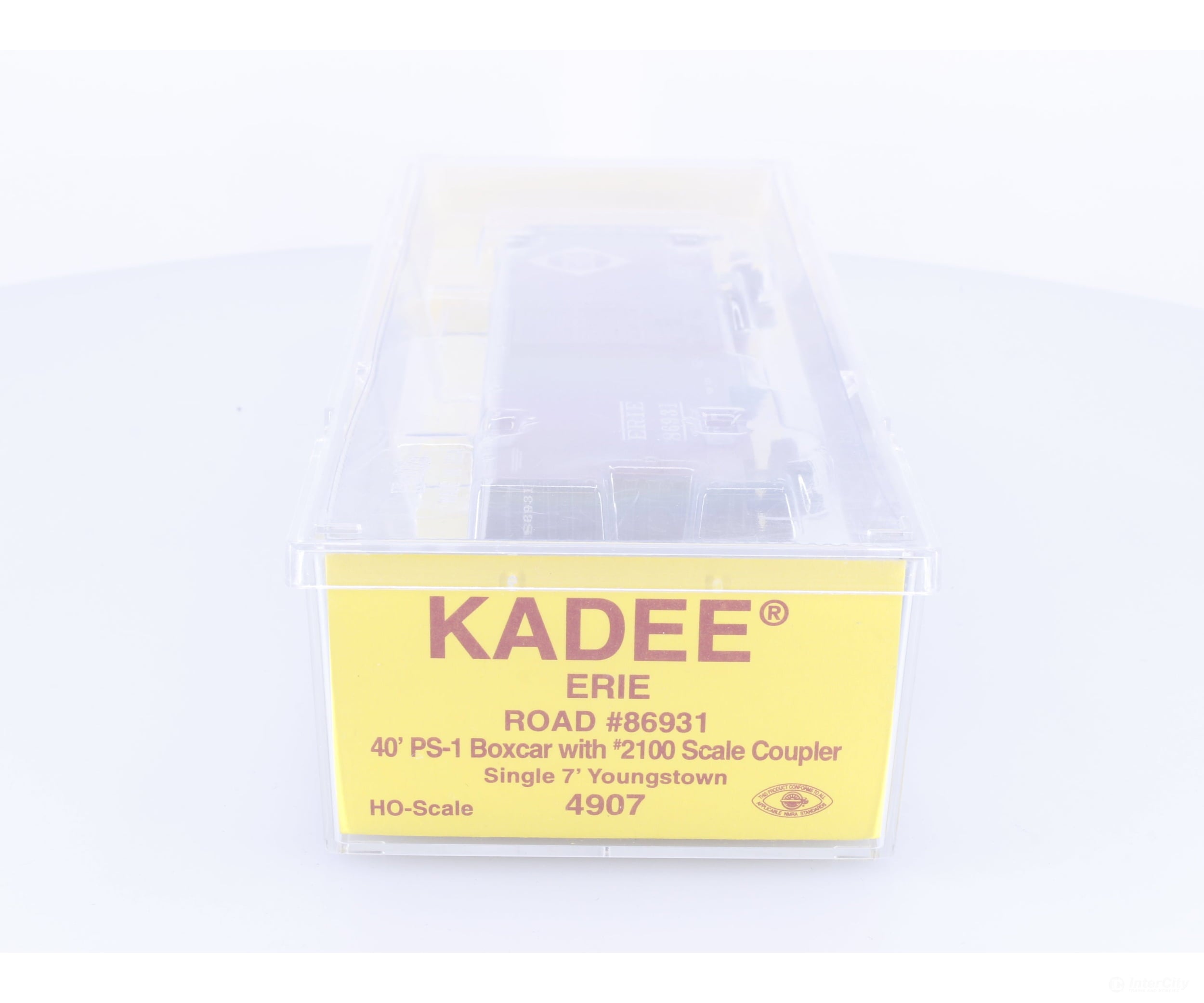 Kadee 4907 HO 40’ Single Door Box Car ERIE 86931 - Freight Cars
