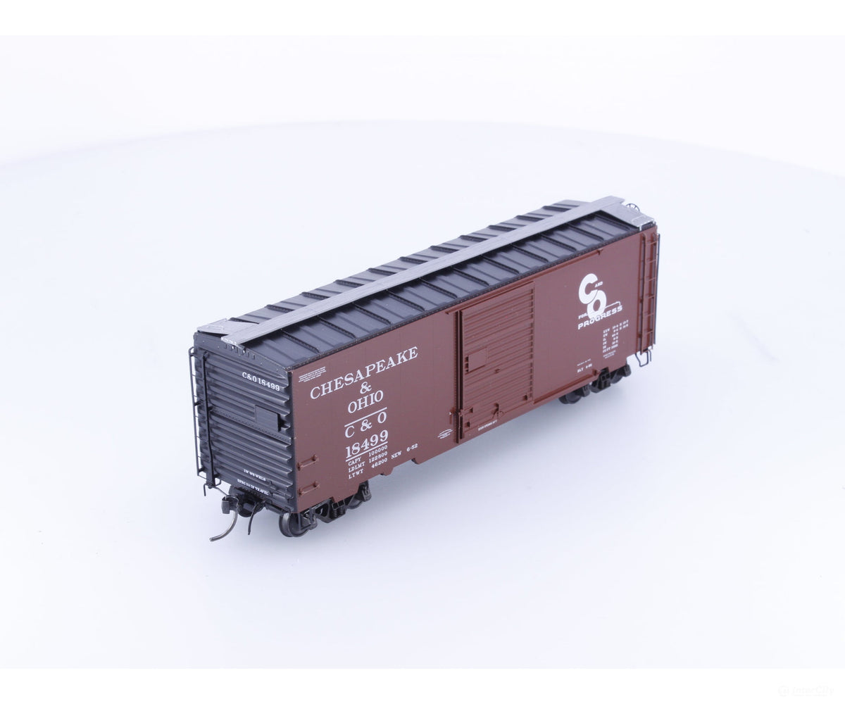 Kadee 5023 HO 40’ PS-1 Boxcar 8’ Door Chesapeake and Ohio (CO) 18499 - Freight Cars