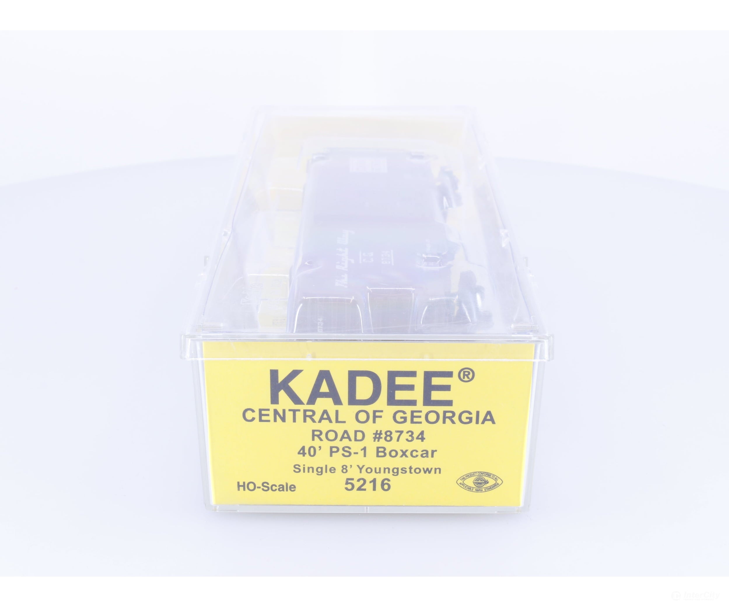 Kadee 5216 HO 40’ PS-1 Boxcar 8’ Door Central of Georgia 8734 Freight Cars