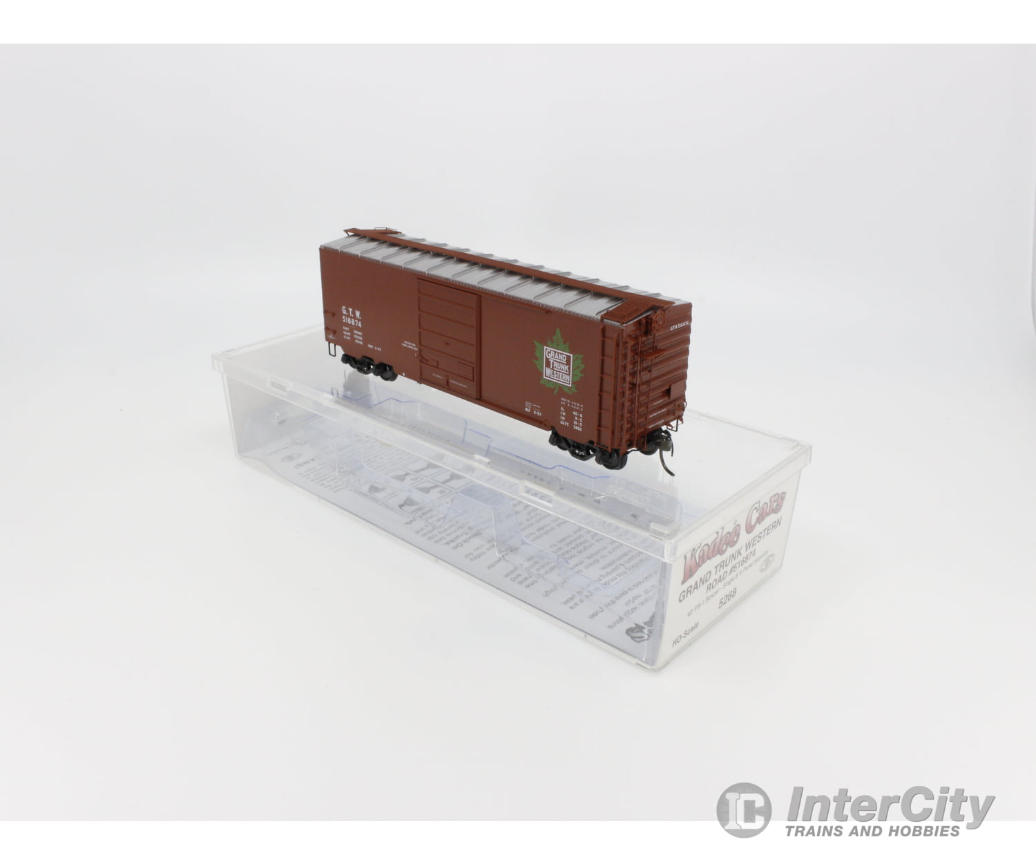 Kadee 5268 Ho 40’ Ps-1 Box Freight Car Single 8’ 6 Panel Superior Grand Trunk Western (Gtw)