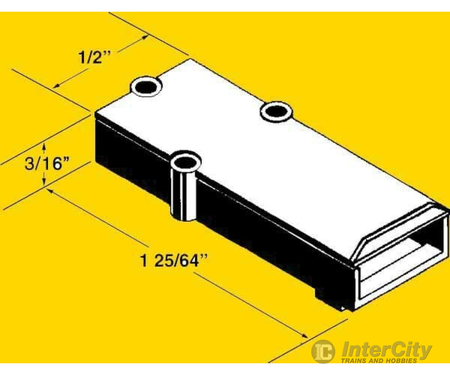 Kadee 819 Extended Metal Draft Gear Box -- 4 Pairs - Default Title (IC-380-819)