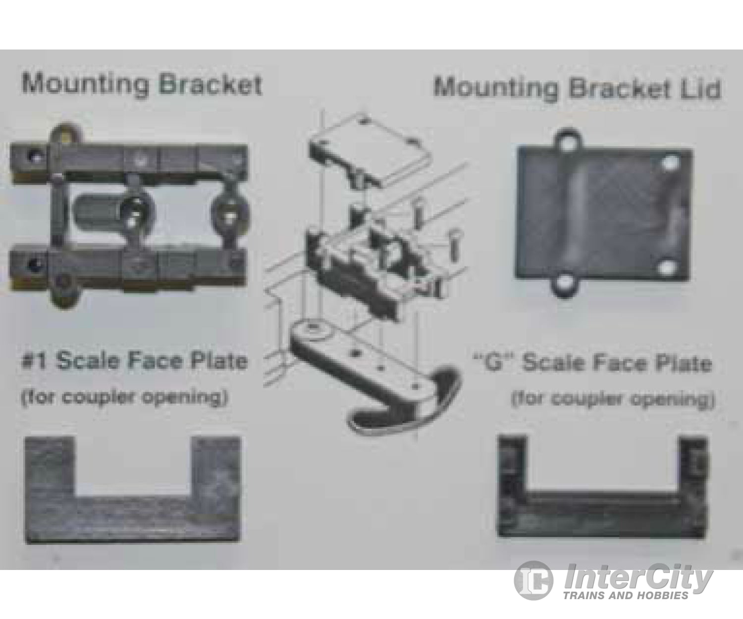 Kadee 884 Conversion Packet -- For Mounting #820 or 830 On Aristo-Craft GE U25B Locos, Less Couplers - Default Title (IC-380-884)