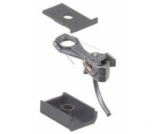 Kadee 143 #143 Whisker(R) Self-Centering Metal Knuckle Couplers - Kit - Magne-Matic(R) -- Short 1/4" Centerset Shank w/#242 Draft Gear Boxes 2 Pair - Default Title (CH-380-143)