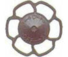 Kadee 2024 Champion Peacock Type Brake Wheels pkg(8) -- Dark Box Car Red - Default Title (IC-380-2024)