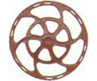 Kadee 2031 Equipco Type Brake Wheels pkg(8) -- Red Oxide - Default Title (IC-380-2031)