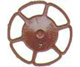 Kadee 2032 Miner Type Brake Wheels pkg(8) -- Red Oxide - Default Title (IC-380-2032)