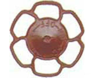 Kadee 2034 Champion Peacock Type Brake Wheels pkg(8) -- Red Oxide - Default Title (IC-380-2034)