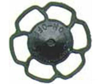 Kadee 2044 Champion Peacock Type Brake Wheels pkg(8) -- Black - Default Title (IC-380-2044)