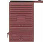 Kadee 2201 Replacement Doors w/High Tackboard -- 6' Camel Youngstown Doors (Box Car Red) - Default Title (IC-380-2201)