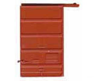 Kadee 2207 Replacement Doors Low Tackboard -- 6' Five Panel Superior Red Oxide - Default Title (IC-380-2207)