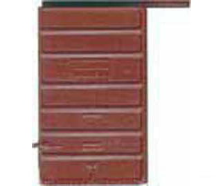 Kadee 2211 Replacement Doors High Tackboard -- 6' 7-Panel Superior Doors (Box Car Red) - Default Title (IC-380-2211)
