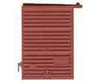 Kadee 2236 7' Youngstown Box Car Door w/Low Tack Board pkg(2) -- Red Oxide - Default Title (IC-380-2236)
