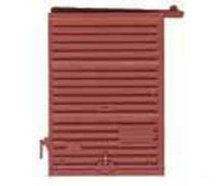 Kadee 2236 7' Youngstown Box Car Door w/Low Tack Board pkg(2) -- Red Oxide - Default Title (IC-380-2236)