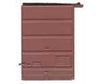 Kadee 2241 7' Five-Panel Box Car Door w/Low Tack Board pkg(2) -- Box Car Red - Default Title (IC-380-2241)